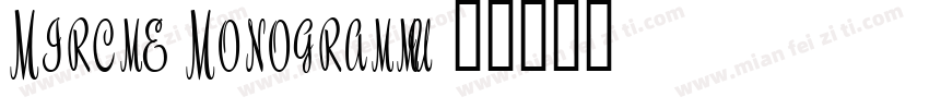Circle Monograms字体转换